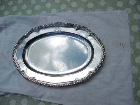 1796 Very large Irish Georgian silver Platter by G Byrne 55ozs O,Callaghan crest