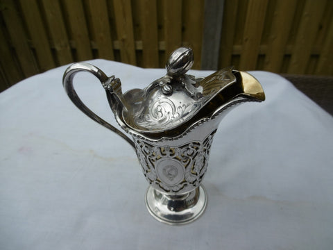 1855 really stunning Victorian silver jug by G Richards see photos 240g