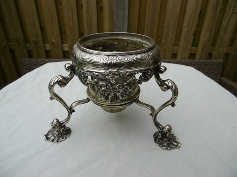 1730 fine George 11 very heavy Kettle stand with burner 720 grams