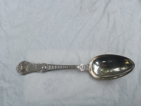 1825 very rare Georgian silver tablespoon in Coburg pattern by T Barker 105g