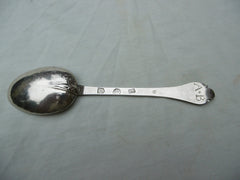 1692 fine William and Mary Lace back Trefid tablespoon by William Matthew 35g