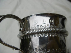 1701 fine William 111 Porringer by rare maker Charles Overing 210g