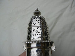 1704 stunning Queen Anne large Lighthouse caster with great period Armorial crest 290g