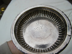 1704 stunning Queen Anne large Lighthouse caster with great period Armorial crest 290g