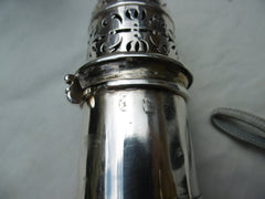 1708 fine pair of Queen Anne Lighthouse casters by William Fawdry 350g great crest
