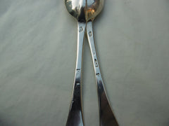 1708 fine rare pair of Queen Anne Dognose spoons by A Archer 112g