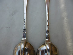 1711 fine pair of Queen Anne tablespoons by John Broake 126 grams