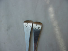 1711 fine pair of Queen Anne tablespoons by John Broake 126 grams