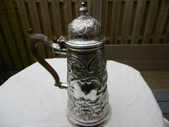 1712 rare fine Queen Anne silver coffee pot 700 grams see photos