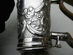 1712 rare fine Queen Anne silver coffee pot 700 grams see photos