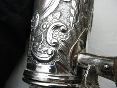 1712 rare fine Queen Anne silver coffee pot 700 grams see photos