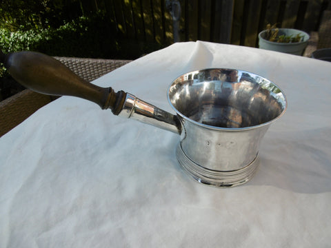 1715 nice George 1st Brandy Pan by ?E 165 grams nice owners initials