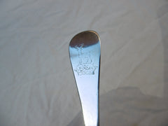 1715 rare George 1st Britannia standard 3 pronged fork with Stag Crest 43 grams