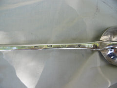 1716 impressive George 1st large Hash spoon by Andrew Archer 35cms long 175 grams