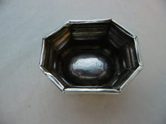 1716 fine large George 1st Trencher salt by James Seabrook great hallmarks 50g