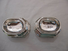 1717 nice pair of George 1st Trencher salts 95g