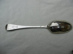 1718 very good George 1st rat tail tablespoon by H Miller nice crest