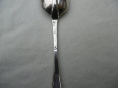 1718 very good George 1st rat tail tablespoon by H Miller nice crest