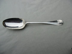 1718 very good George 1st rat tail tablespoon by H Miller nice crest