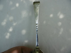 1719 rare George 1st rat tail dessert spoon with Widows crest