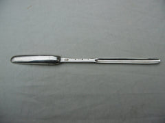 1719 large rare Georgian reverse bowl marrow scoop by A Archer 23cms long