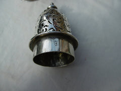 1721 large impressive Britannia standard caster by Thomas Folkingham 330g 11ozs