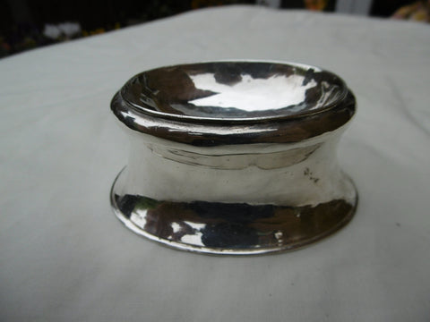 1721 lovely Georgian George 1st silver salt 45g