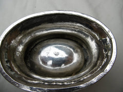 1721 lovely Georgian George 1st silver salt 45g