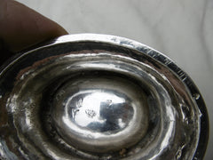 1721 lovely Georgian George 1st silver salt 45g