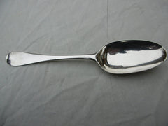 1725 quality George 1st tablespoon by Lady maker Jane Lambe, great crest and motto