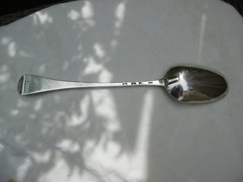 1727 fine large George 1st basting or hash spoon by James Wilks 130g