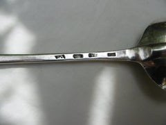 1727 fine large George 1st basting or hash spoon by James Wilks 130g
