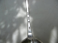 1727 fine large George 1st basting or hash spoon by James Wilks 130g