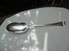 1727 fine large George 1st basting or hash spoon by James Wilks 130g