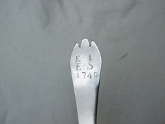 1727 lovely Georgian Exeter Trefid tablespoon dated 1740