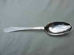 1727 lovely Georgian Exeter Trefid tablespoon dated 1740