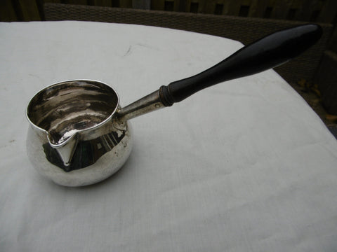 1728 vey nice George 11 small brandy pan by W Fleming great hallmarks