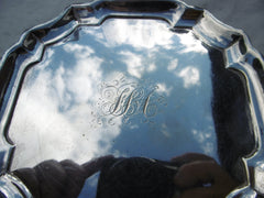 1729 lovely George 11 stand / waiter by Francis Spilsby 175g
