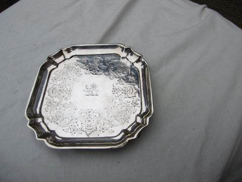 1731 fine rare George 11 square stand by William Soame nice crest 220 grams