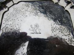 1731 fine rare George 11 square stand by William Soame nice crest 220 grams