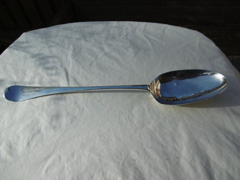 1734 very large George 11 Hash or Stuffing spoon 35cms long 160g