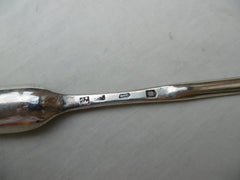 1735 rare George 11 marrow scoop by lady maker Ann Hill great marks 60g
