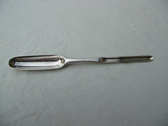 1735 rare George 11 marrow scoop by lady maker Ann Hill great marks 60g