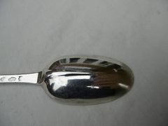 1736 heavy George 11 rat tail Irish tablespoon , great date letter 71g