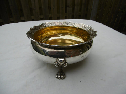 1745 rare beautiful Scottish George 11 silver bowl by John Kincard 215g