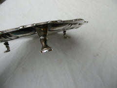 1745 fine George 11 silver waiter / stand by Hugh Mills Bird crest 220g