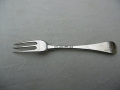 1747 rare Georgian 3 pronged fork by George Morris 68g nice crest