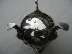 1748 rare Irish George 11 cream jug by maker IE 125g lions head legs