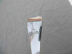1749 fine George 11 Irish Dublin tablespoon by John Laughlin Hound crest 70g