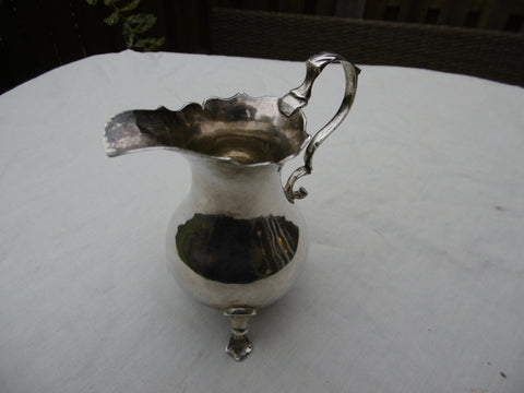 1749 very good Georgian George 11 silver cream jug 83 grams